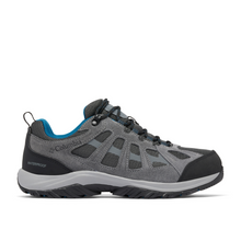 Load image into Gallery viewer, Columbia Men&#39;s Redmond III Waterproof Trail Shoes (Shark/Phoenix Blue)
