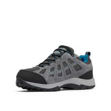 Load image into Gallery viewer, Columbia Men&#39;s Redmond III Waterproof Trail Shoes (Shark/Phoenix Blue)
