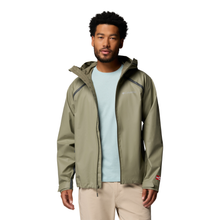 Load image into Gallery viewer, Columbia Men's Reign No Shine Outdry Extreme Waterproof Jacket (Stone Green)
