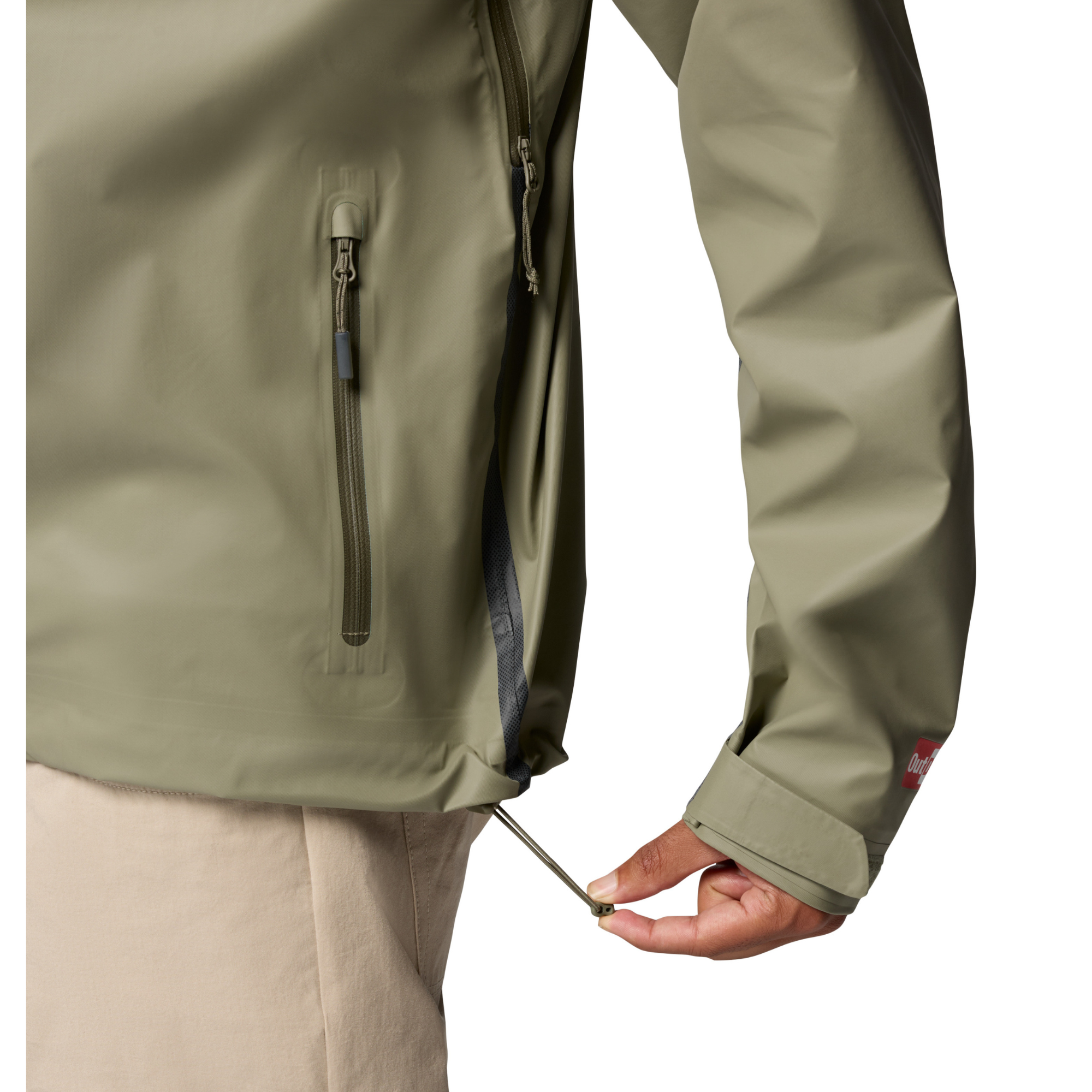 Columbia Men's Reign No Shine Outdry Extreme Waterproof Jacket (Stone Green)
