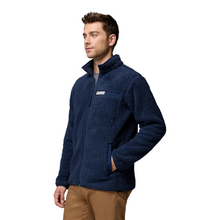 Load image into Gallery viewer, Columbia Men&#39;s Rugged Ridge High Pile Full Zip Fleece (Collegiate Navy)
