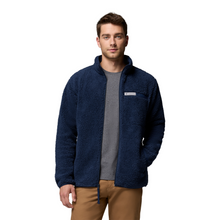 Load image into Gallery viewer, Columbia Men&#39;s Rugged Ridge High Pile Full Zip Fleece (Collegiate Navy)
