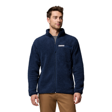 Load image into Gallery viewer, Columbia Men&#39;s Rugged Ridge High Pile Full Zip Fleece (Collegiate Navy)
