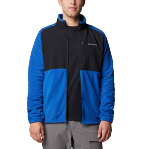 Columbia Men's Sage Peak Full Zip Fleece (Mountain Blue/Black)