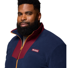 Load image into Gallery viewer, Columbia Men&#39;s Sequoia Grove Full Zip Fleece (Rich Wine/Collegiate Navy)
