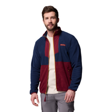 Load image into Gallery viewer, Columbia Men&#39;s Sequoia Grove Full Zip Fleece (Rich Wine/Collegiate Navy)
