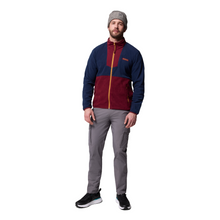 Load image into Gallery viewer, Columbia Men&#39;s Sequoia Grove Full Zip Fleece (Rich Wine/Collegiate Navy)

