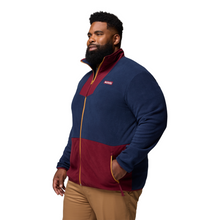 Load image into Gallery viewer, Columbia Men&#39;s Sequoia Grove Full Zip Fleece (Rich Wine/Collegiate Navy)
