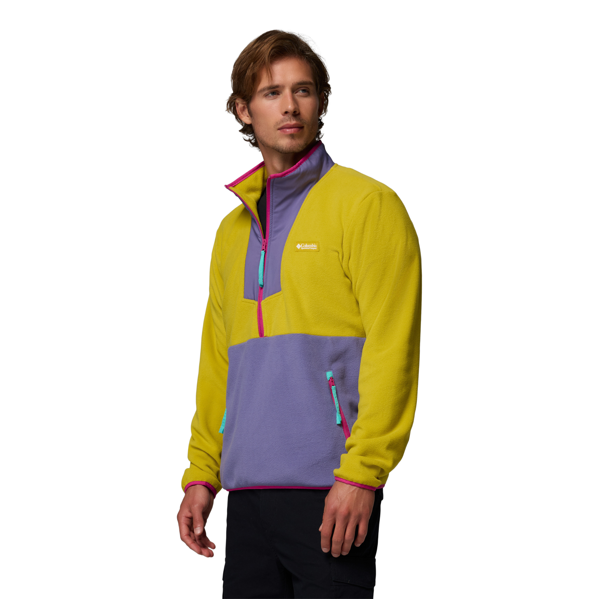 Columbia Men's Sequoia Grove Half Zip Fleece (Antique Moss/Stormwatch)