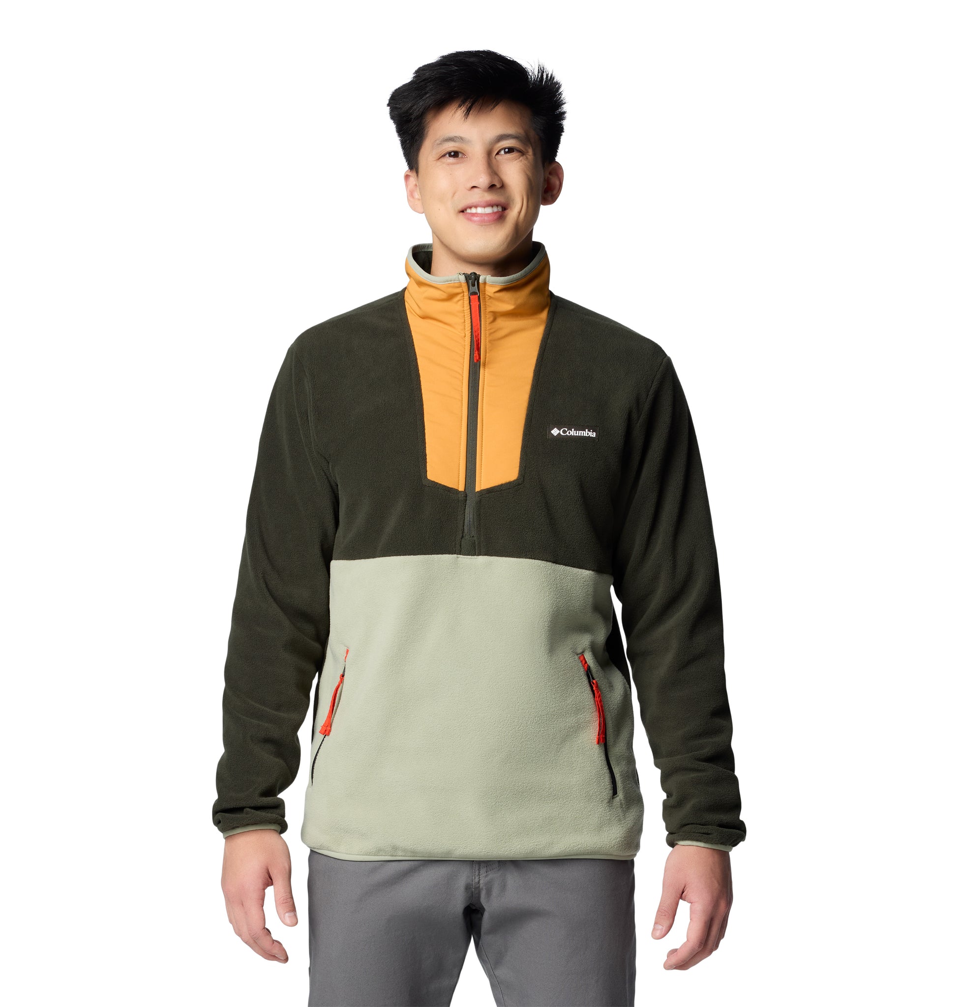 Columbia Men s Sequoia Grove Half Zip Fleece Top Greenscape Sunstone Landers Outdoor World Ireland s Adventure Outdoor Store