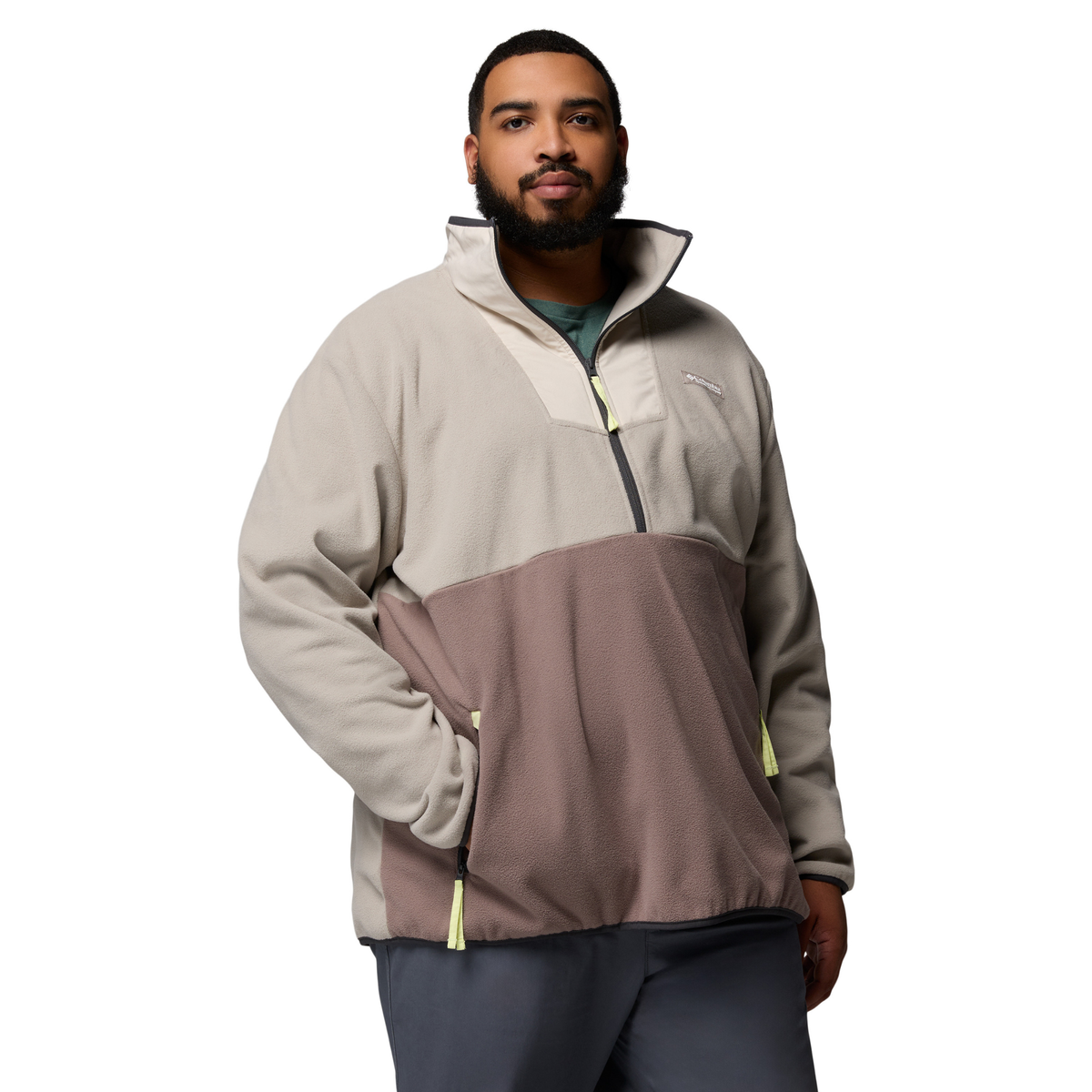 Columbia Men's Sequoia Grove Half Zip Fleece Top (Flint Grey/Iron/Dark Stone)
