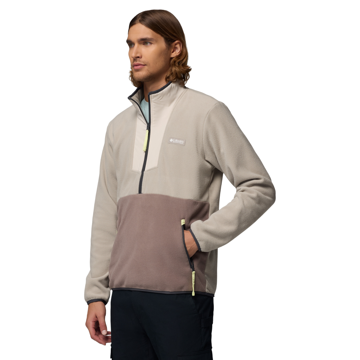 Columbia Men's Sequoia Grove Half Zip Fleece Top (Flint Grey/Iron/Dark Stone)