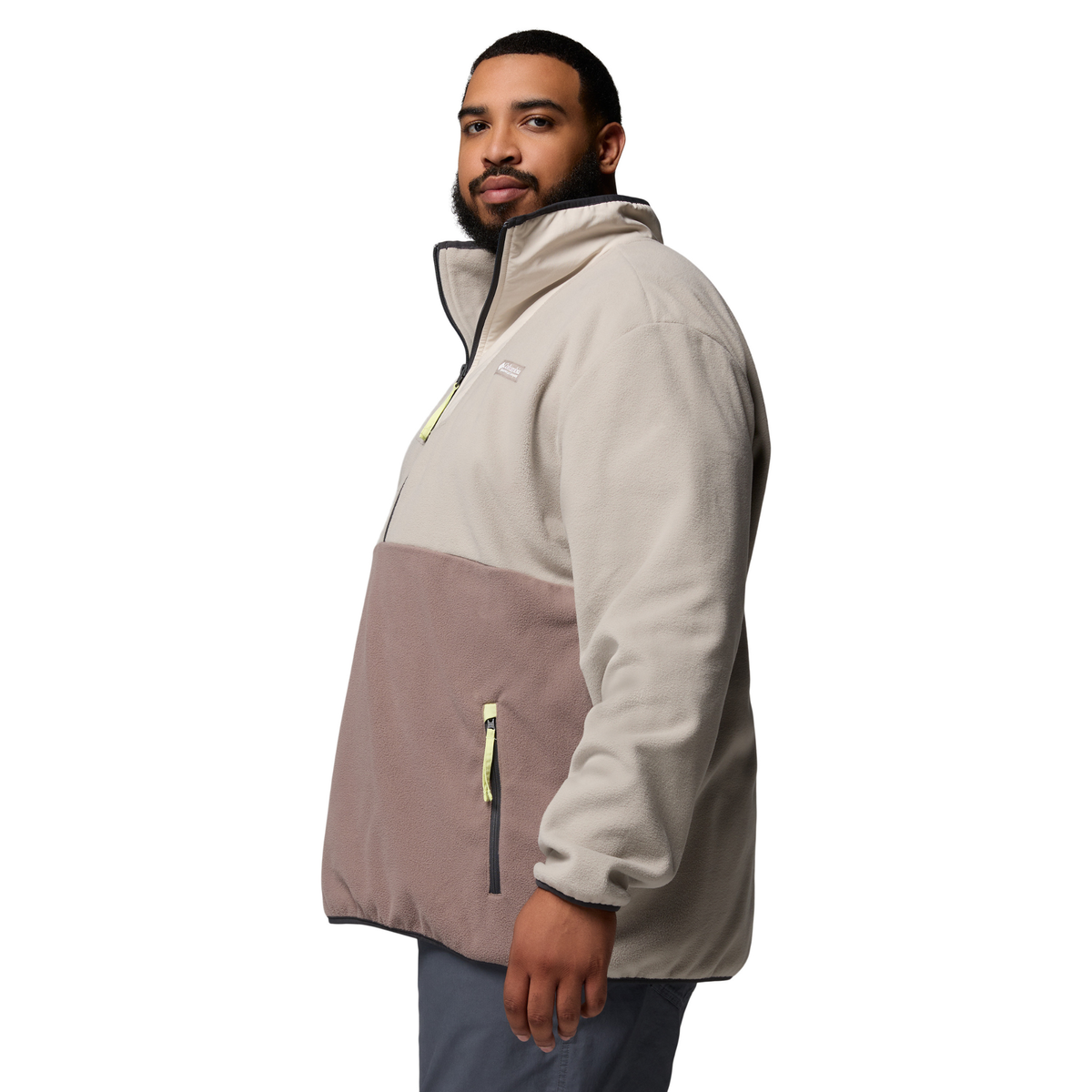 Columbia Men's Sequoia Grove Half Zip Fleece Top (Flint Grey/Iron/Dark Stone)