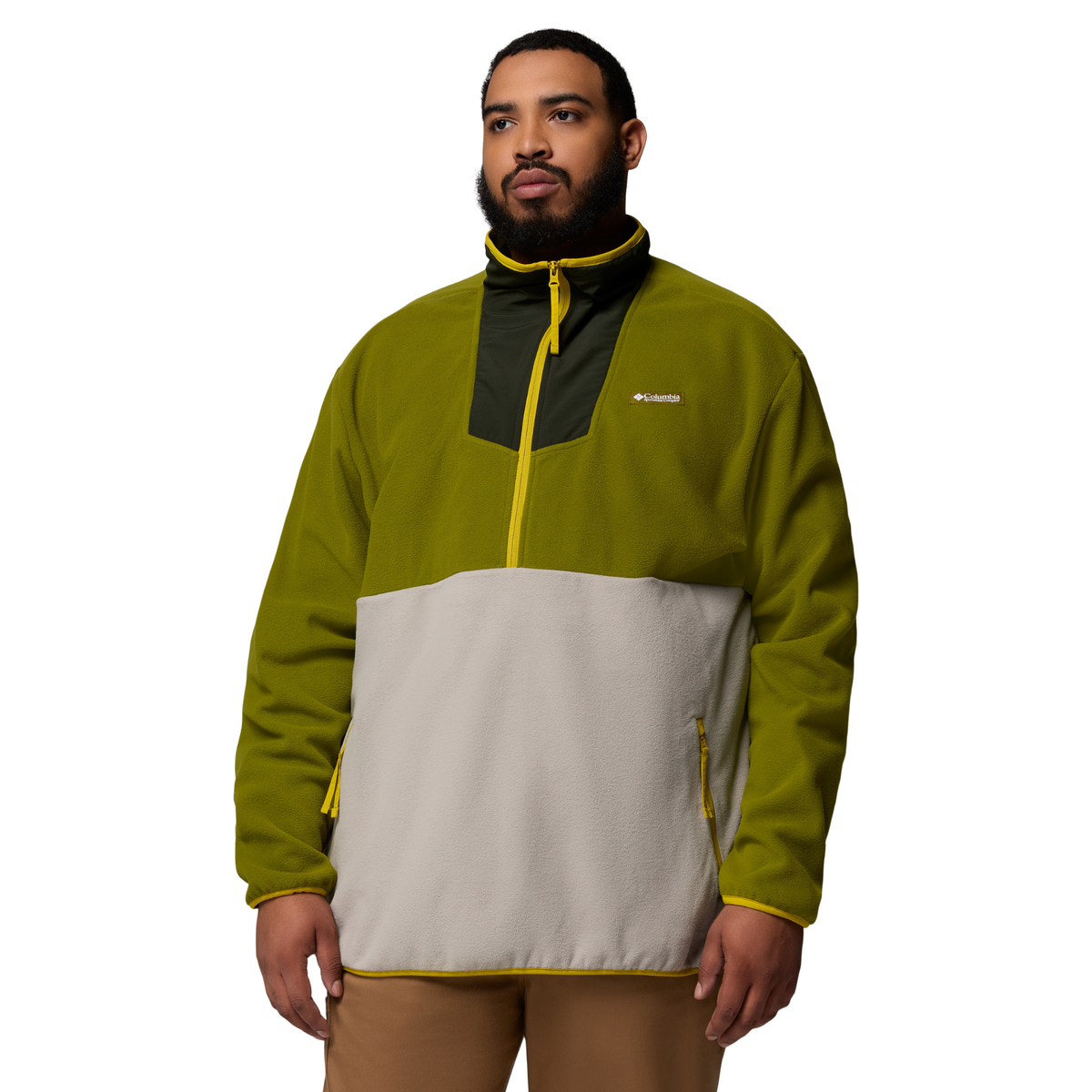 Columbia Men's Sequoia Grove Half Zip Fleece Top (Mossy Green/Greenscape)
