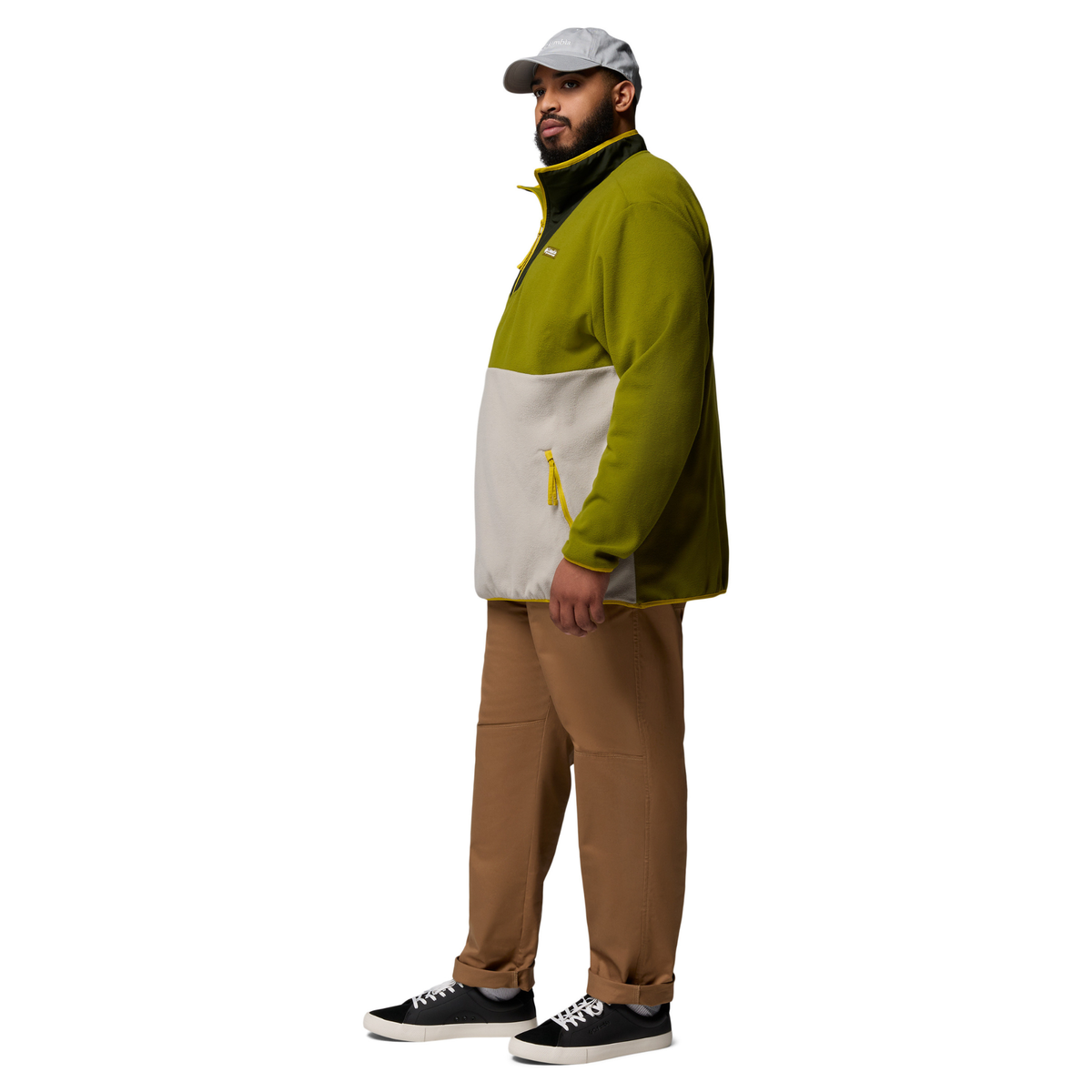 Columbia Men's Sequoia Grove Half Zip Fleece Top (Mossy Green/Greenscape)