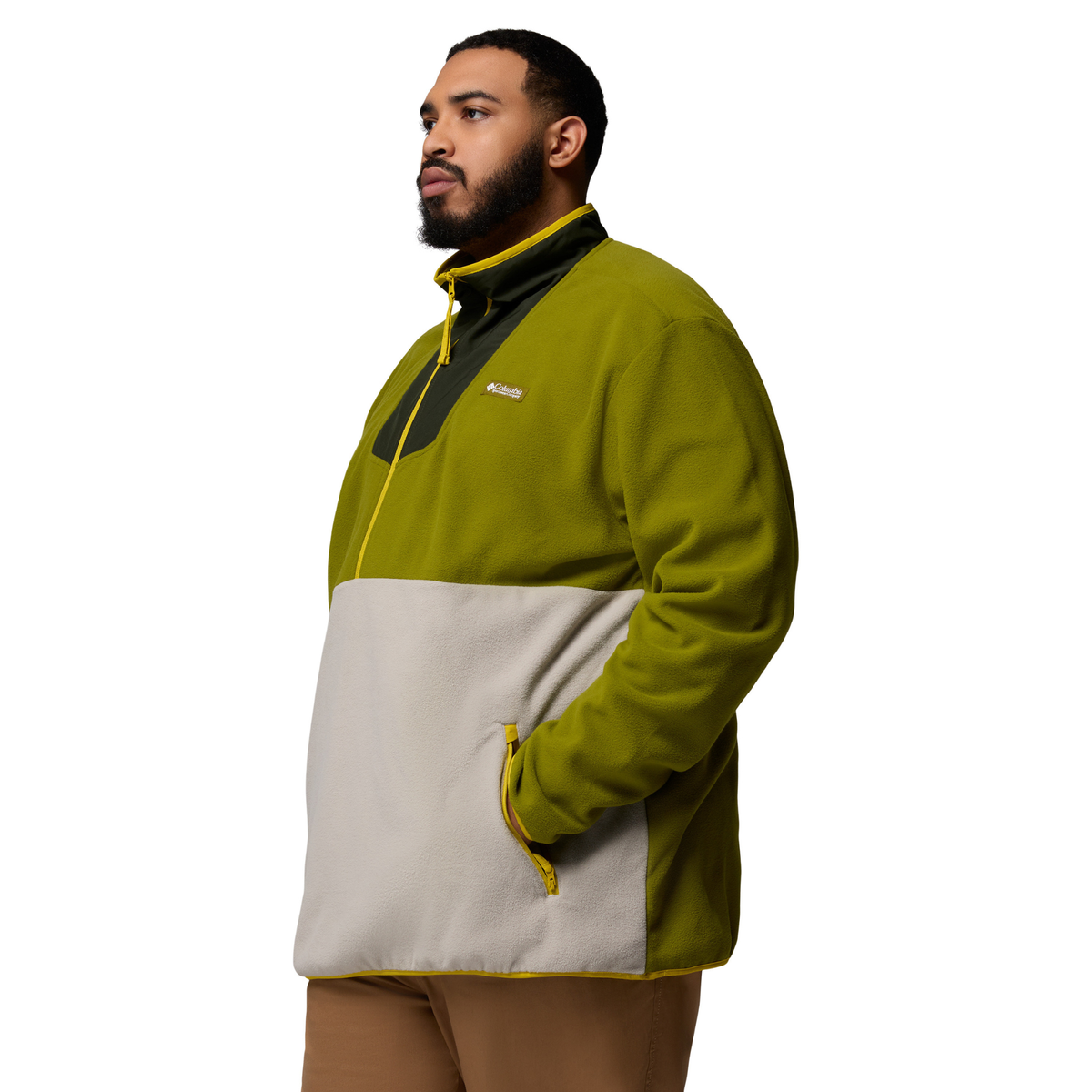 Columbia Men's Sequoia Grove Half Zip Fleece Top (Mossy Green/Greenscape)