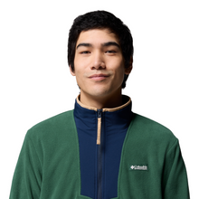 Load image into Gallery viewer, Columbia Men&#39;s Sequoia Grove Half Zip Fleece Top (Rain Forest/Coll Navy)
