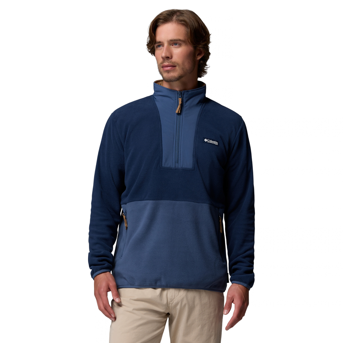 Columbia Men's Sequoia Grove II Half Zip Fleece Top Collegiate Navy Dark Mountain 464 2174081