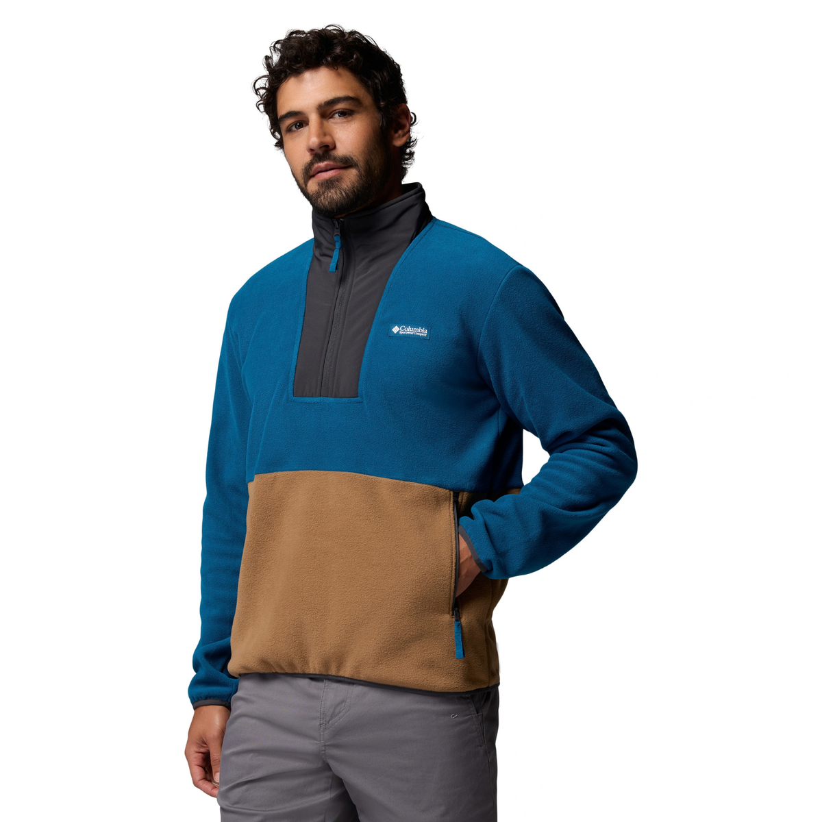 Columbia Men's Sequoia Grove II Half Zip Fleece Top Phoenix Blue Delta Shark 442 2174081