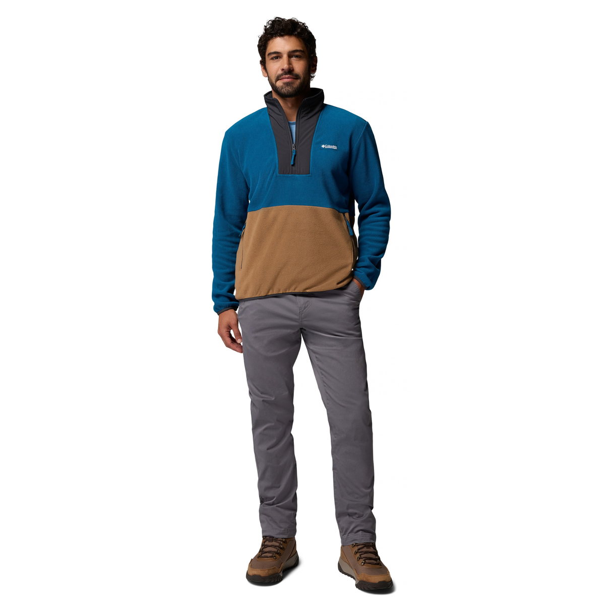 Columbia Men's Sequoia Grove II Half Zip Fleece Top Phoenix Blue Delta Shark 442 2174081