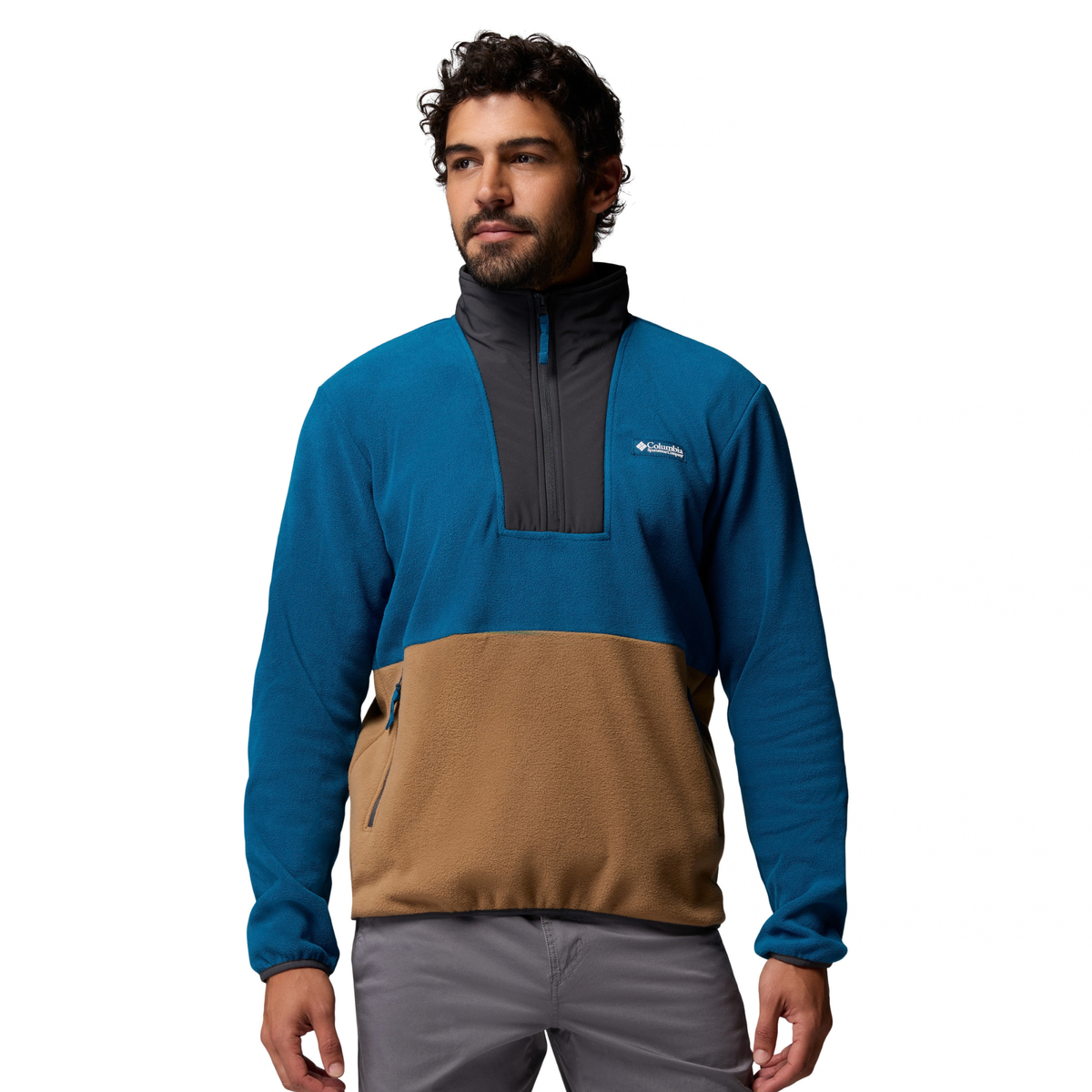 Columbia Men's Sequoia Grove II Half Zip Fleece Top Phoenix Blue Delta Shark 442 2174081