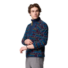 Load image into Gallery viewer, Columbia Men&#39;s Sequoia Grove Printed Full Zip Fleece (Collegiate Navy Horizons)
