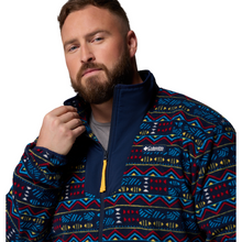 Load image into Gallery viewer, Columbia Men&#39;s Sequoia Grove Printed Full Zip Fleece (Collegiate Navy Horizons)
