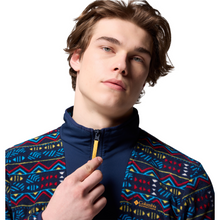 Load image into Gallery viewer, Columbia Men&#39;s Sequoia Grove Printed Full Zip Fleece (Collegiate Navy Horizons)
