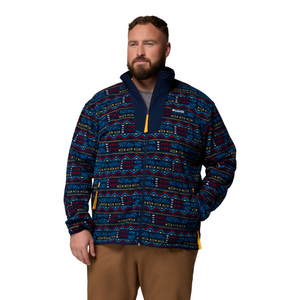 Columbia Men's Sequoia Grove Printed Full Zip Fleece (Collegiate Navy Horizons)
