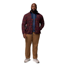 Load image into Gallery viewer, Columbia Men&#39;s Sequoia Grove Printed Full Zip Fleece (Rich Wine Horizons)
