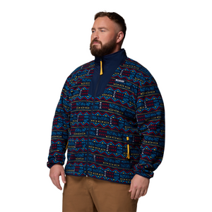 Columbia Men's Sequoia Grove Printed Full Zip Fleece (Collegiate Navy Horizons)
