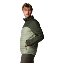 Load image into Gallery viewer, Columbia Men&#39;s Silver Falls II Packable Insulated Jacket (Safari/Greenscape)
