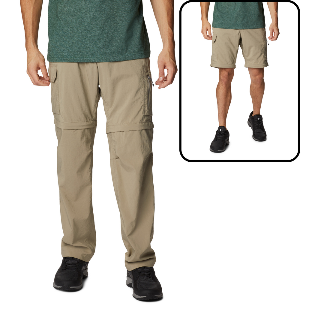 Columbia Men's Silver Ridge UPF50 Convertible Utility Trousers (Tusk)