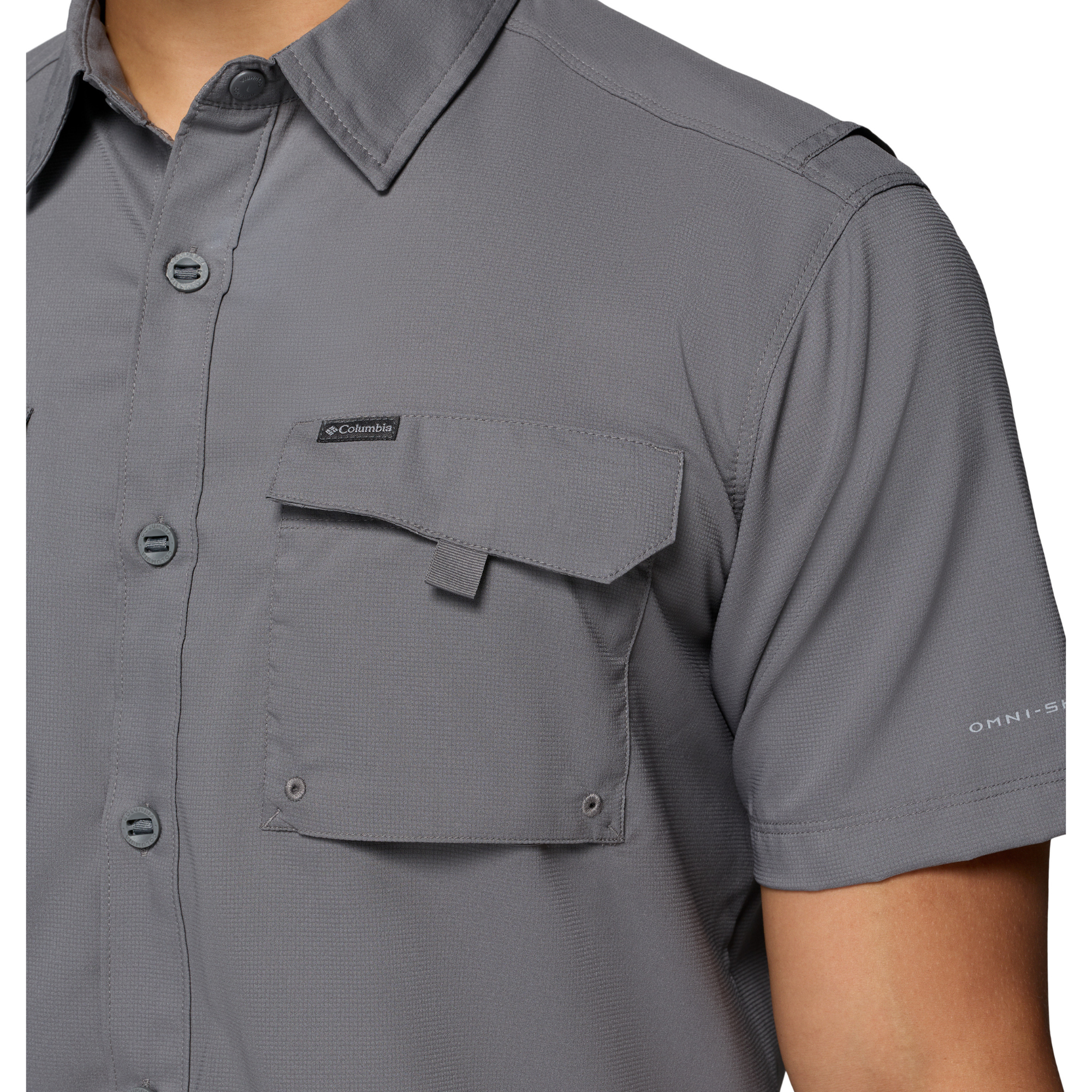 Columbia Men's Silver Ridge Utility II UPF50 Technical Short Sleeve Shirt (City Grey)