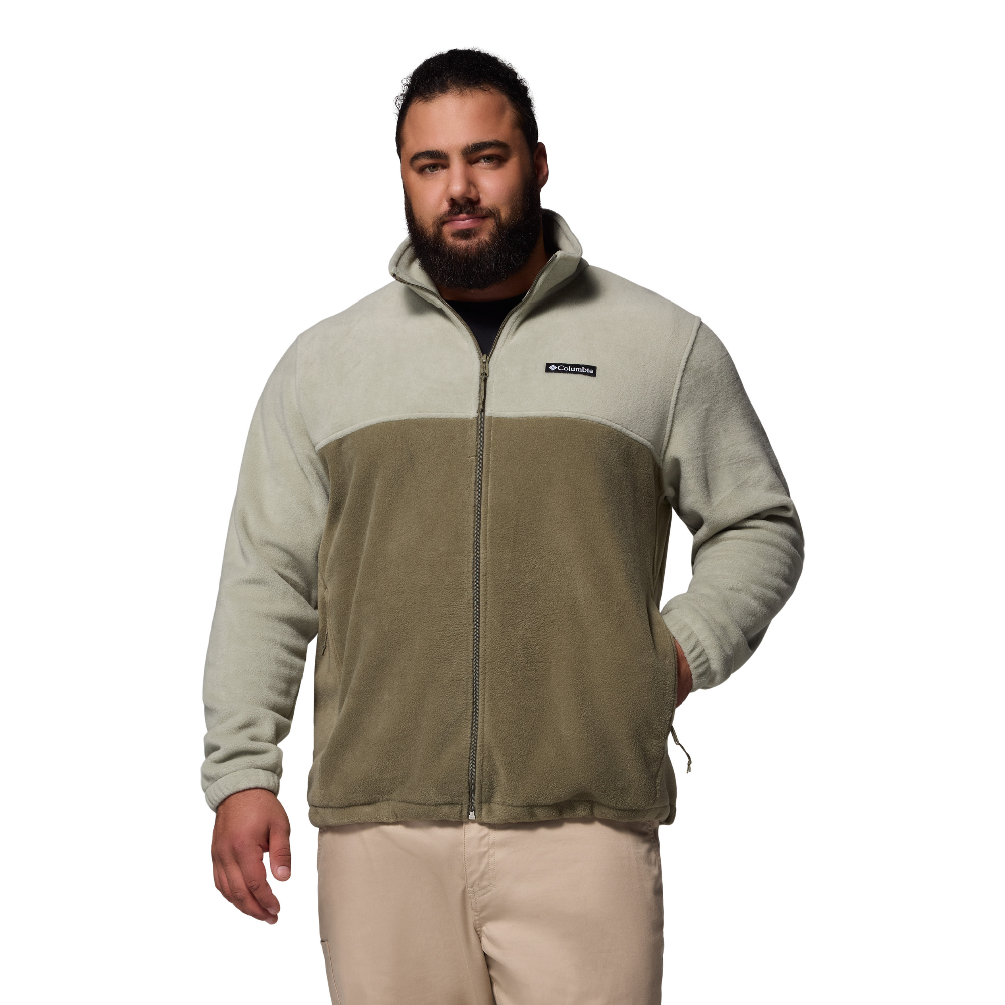 Columbia Men's Steens Mountain 2.0 Full Zip Fleece (Safari/Stone Green)