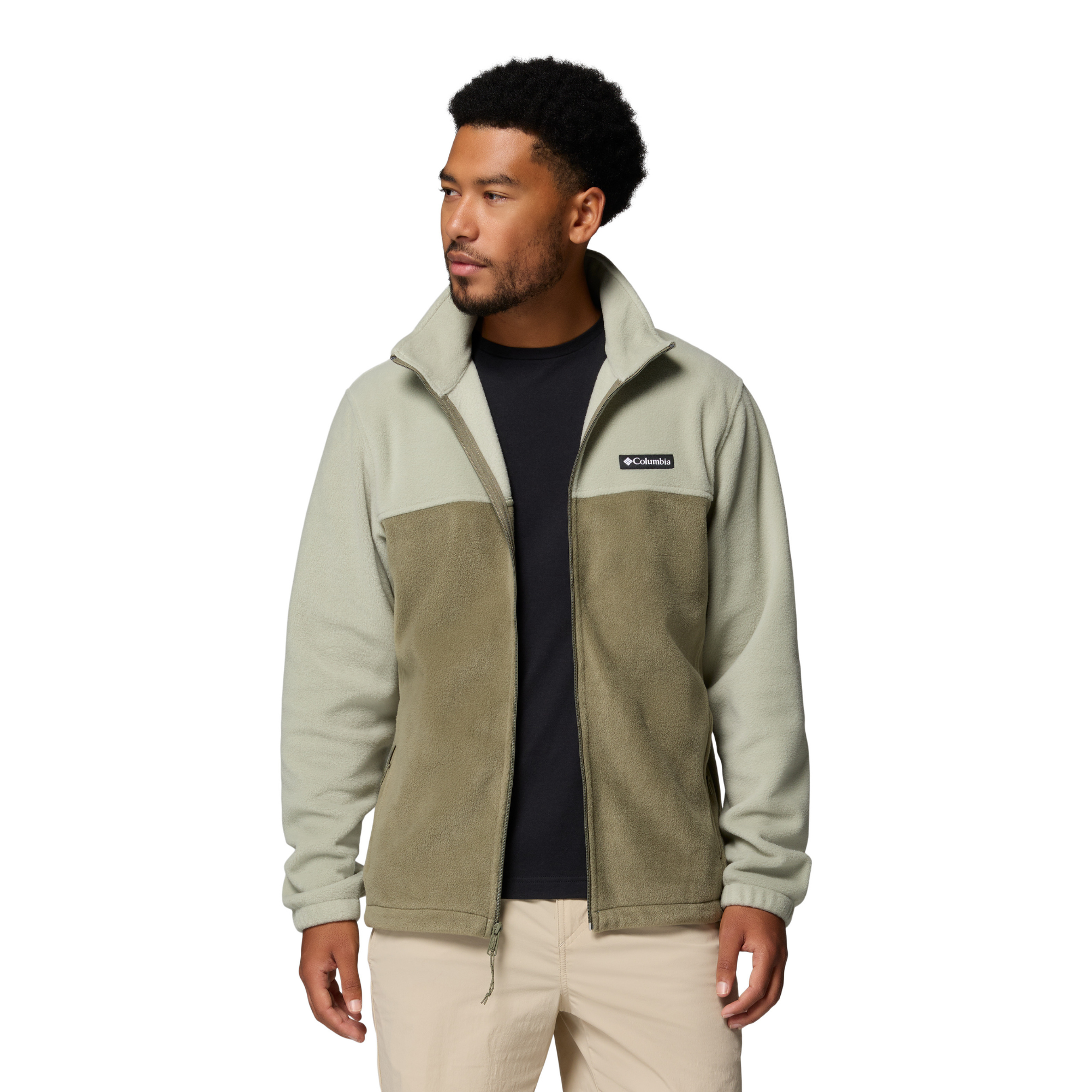 Columbia Men's Steens Mountain 2.0 Full Zip Fleece (Safari/Stone Green)