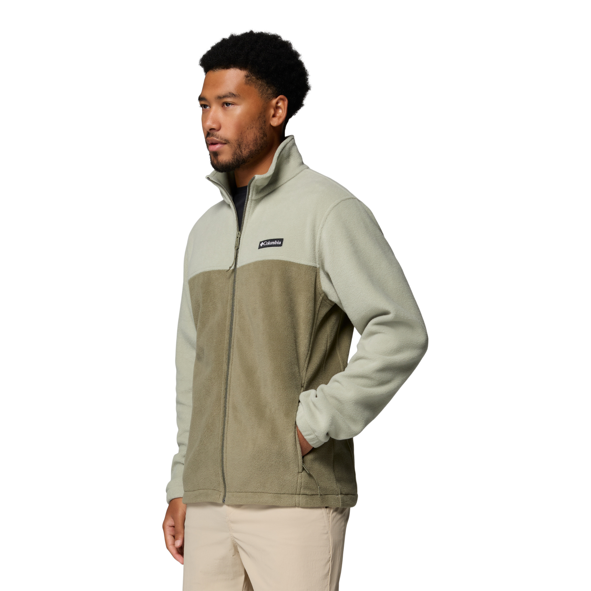 Columbia Men's Steens Mountain 2.0 Full Zip Fleece (Safari/Stone Green)