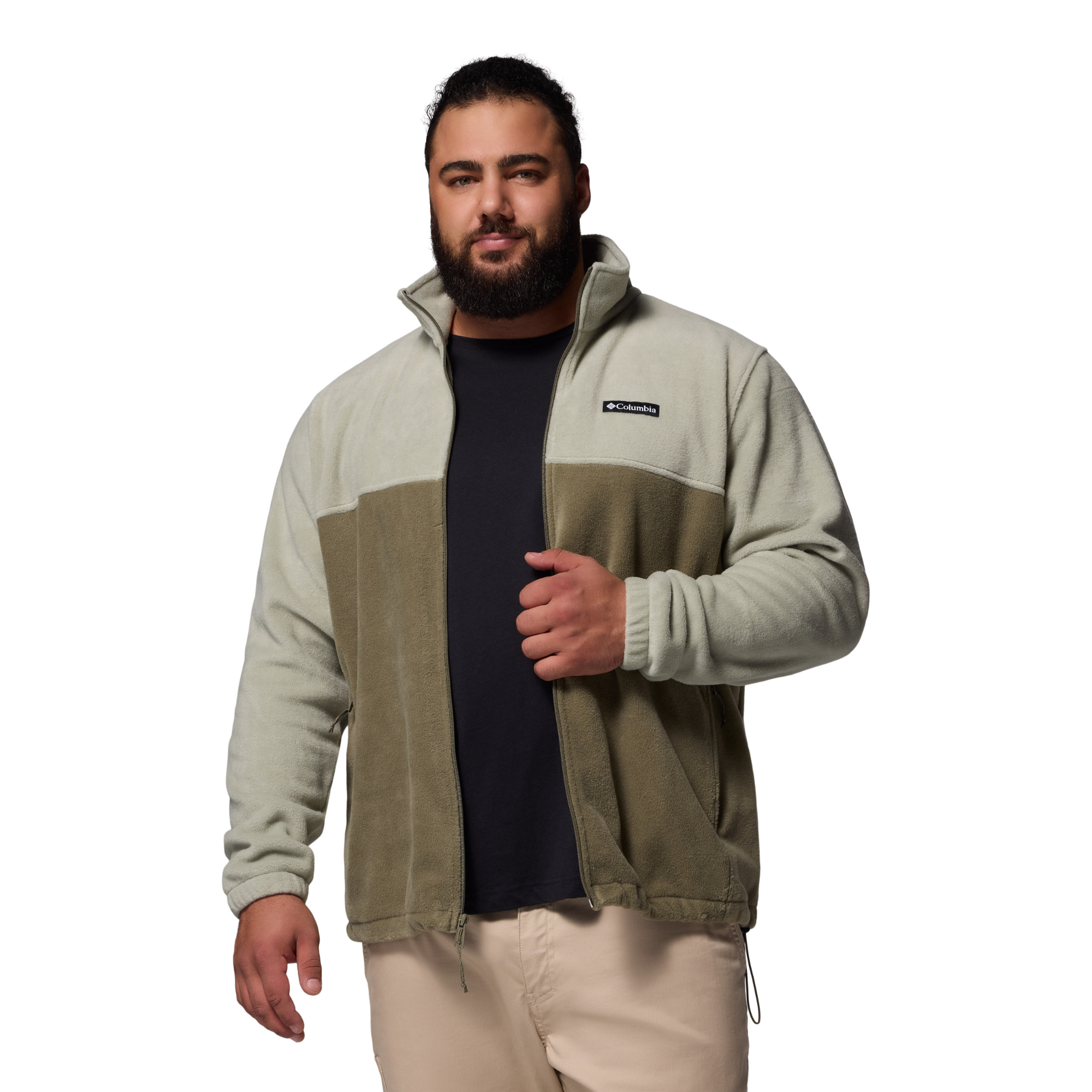 Columbia Men's Steens Mountain 2.0 Full Zip Fleece (Safari/Stone Green)