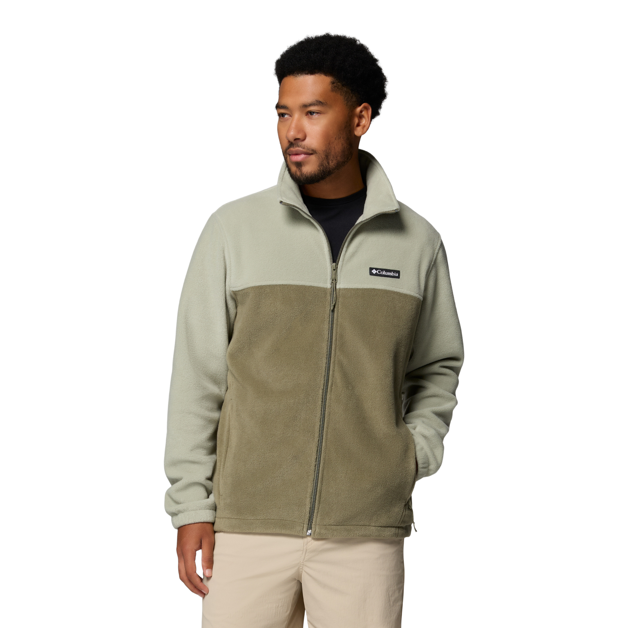 Columbia Men's Steens Mountain 2.0 Full Zip Fleece (Safari/Stone Green)