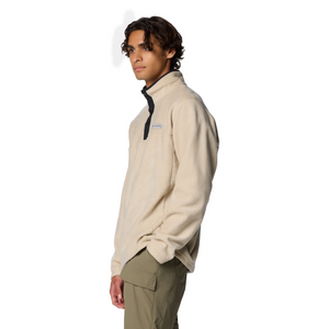 Columbia Men's Steens Mountain Half Snap Fleece Top (Ancient Fossil/Black)