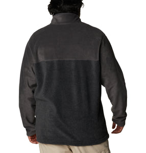 Columbia Men's Steens Mountain II Half Snap Fleece Top (Charcoal Heather/Shark)