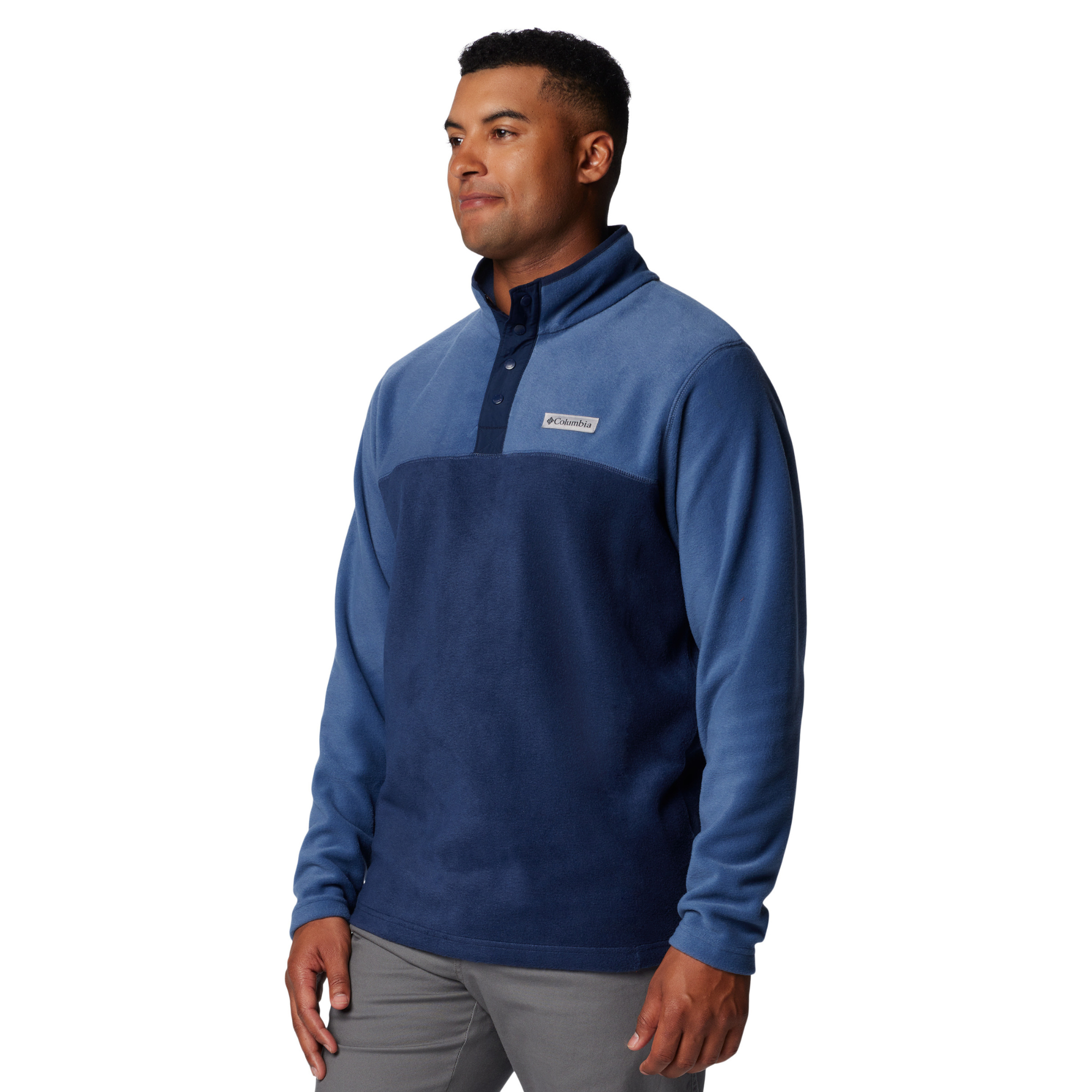 Columbia Men's Steens Mountain Half Snap Fleece Top Collegiate Navy Dark Mountain 465 2097721