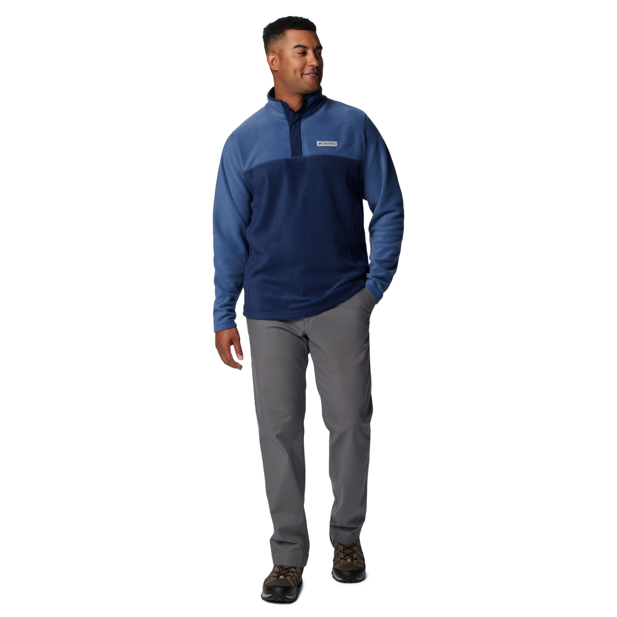 Columbia Men's Steens Mountain Half Snap Fleece Top Collegiate Navy Dark Mountain 465 2097721