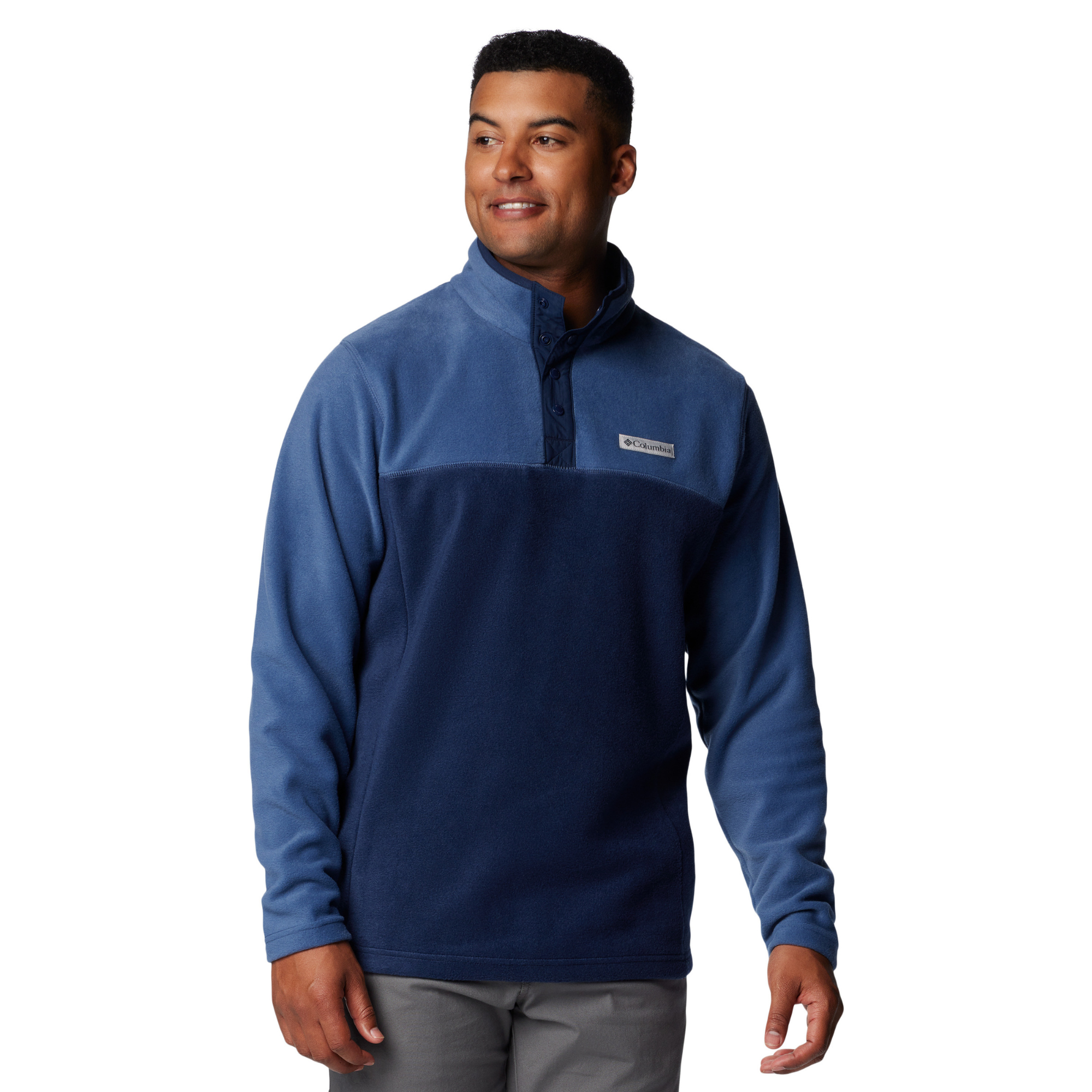 Columbia Men's Steens Mountain Half Snap Fleece Top Collegiate Navy Dark Mountain 465 2097721