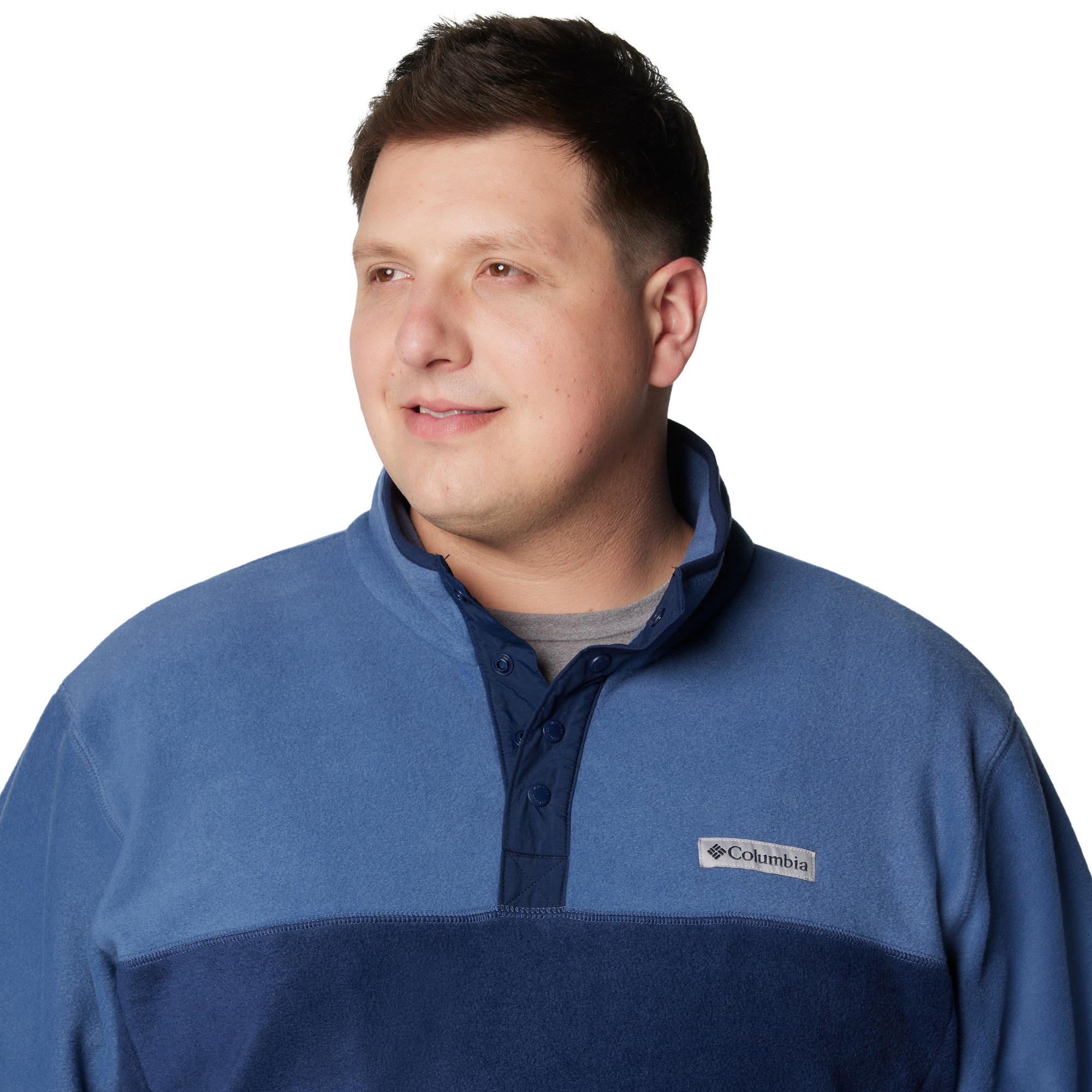 Columbia Men's Steens Mountain Half Snap Fleece Top Collegiate Navy Dark Mountain 465 2097721