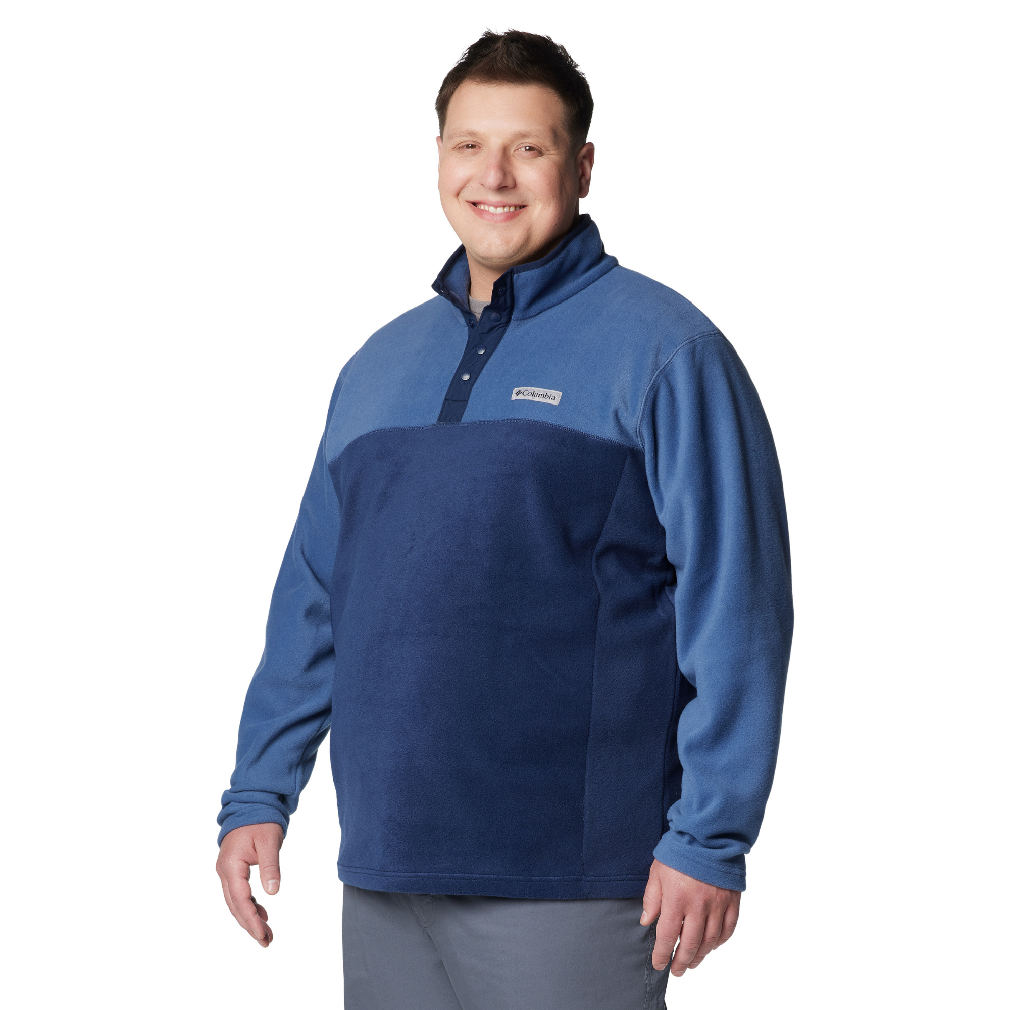 Columbia Men's Steens Mountain Half Snap Fleece Top Collegiate Navy Dark Mountain 465 2097721