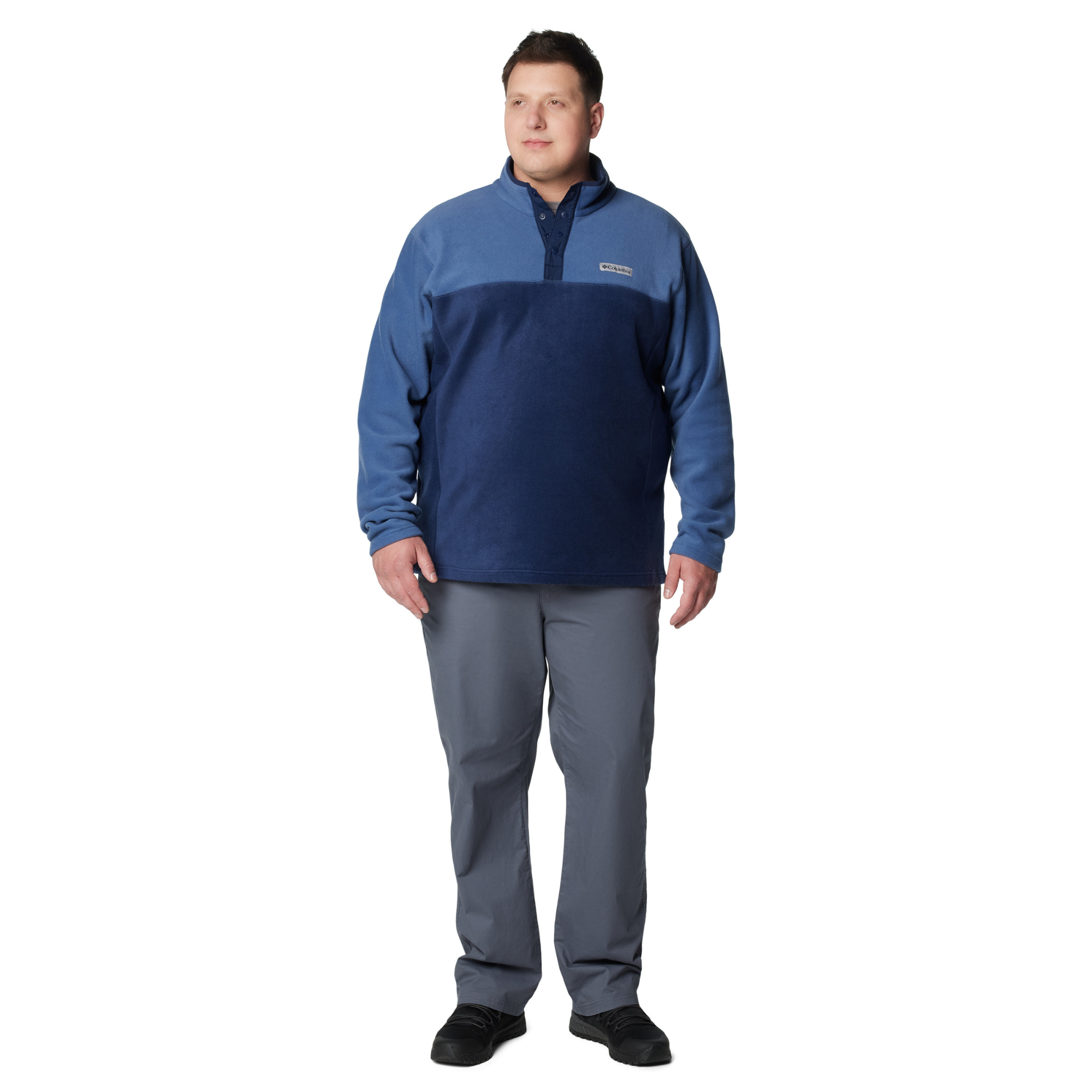 Columbia Men's Steens Mountain Half Snap Fleece Top Collegiate Navy Dark Mountain 465 2097721