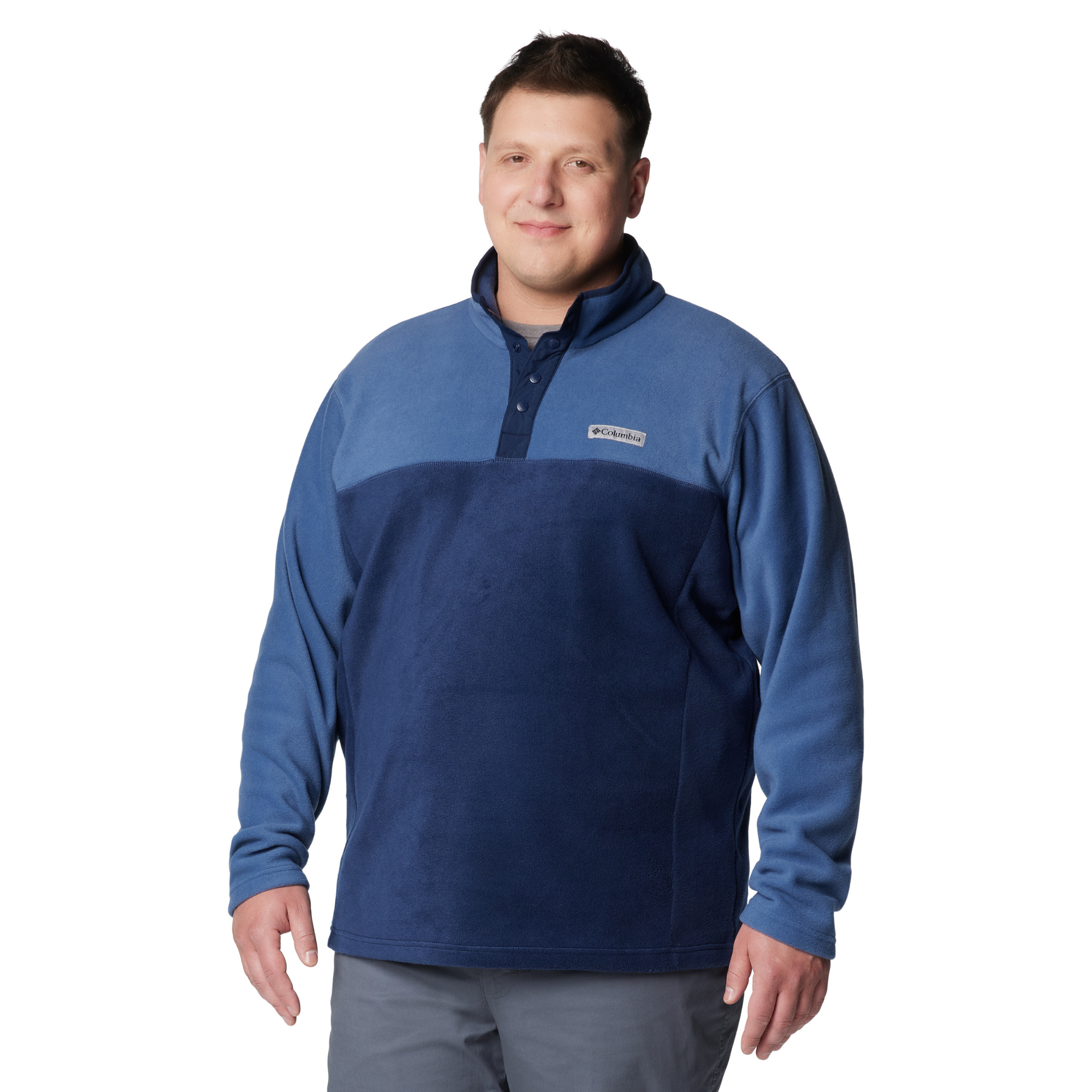 Columbia Men's Steens Mountain Half Snap Fleece Top Collegiate Navy Dark Mountain 465 2097721