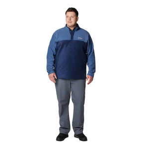 Columbia Men's Steens Mountain II Half Snap Fleece Top (Collegiate Navy/Dark Mountain)