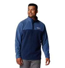 Load image into Gallery viewer, Columbia Men&#39;s Steens Mountain II Half Snap Fleece Top (Collegiate Navy/Dark Mountain)
